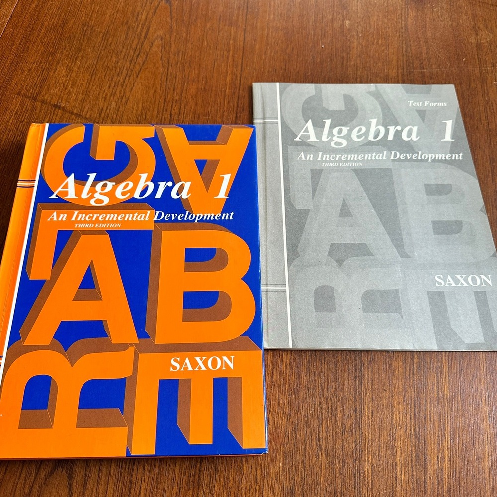 Saxon Algebra 1 Third Edition Textbook and Test Forms Homeschool Math STEM